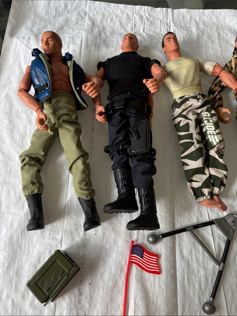 G.I. Joe Action Figures with Accessories - Green, Black, Camouflage
